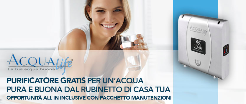 depuratore acqua domestico gratis offerta